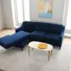 Elisa 3 Seater L-Shape Velvet Sofa
