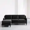 Elisa 3 Seater L-Shape Velvet Sofa