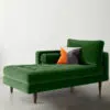 Julia 1 Seater Velvet Chaise