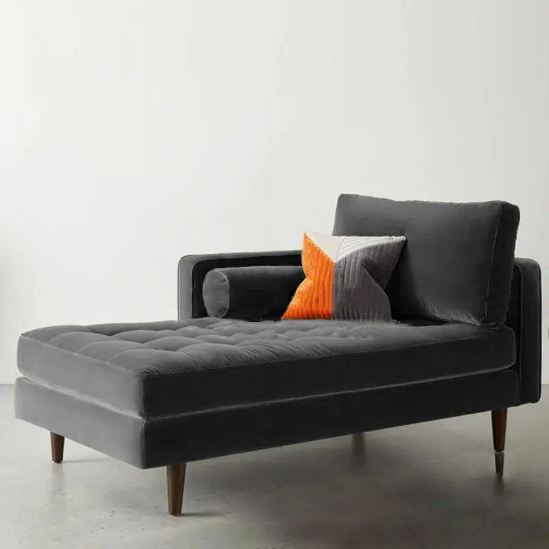 Julia 1 Seater Velvet Chaise