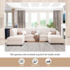 Jattebo 5-Seater U-Shape Polyester Sofa