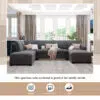 Jattebo 5-Seater U-Shape Polyester Sofa