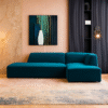 Mont 3 Seater L-Shape Velvet Sofa