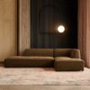 Mont 3 Seater L-Shape Velvet Sofa