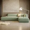 Mont 3 Seater L-Shape Velvet Sofa