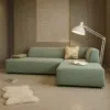 Mont 3 Seater L-Shape Velvet Sofa
