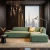 Mont 3 Seater L-Shape Velvet Sofa