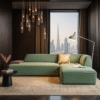 Mont 3 Seater L-Shape Velvet Sofa