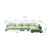 Gronlid 5 Seater L-Shape Polyester Sofa