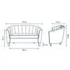 Nelson 2 Seater Velvet Sofa