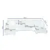 Jattebo 5-Seater U-Shape Polyester Sofa