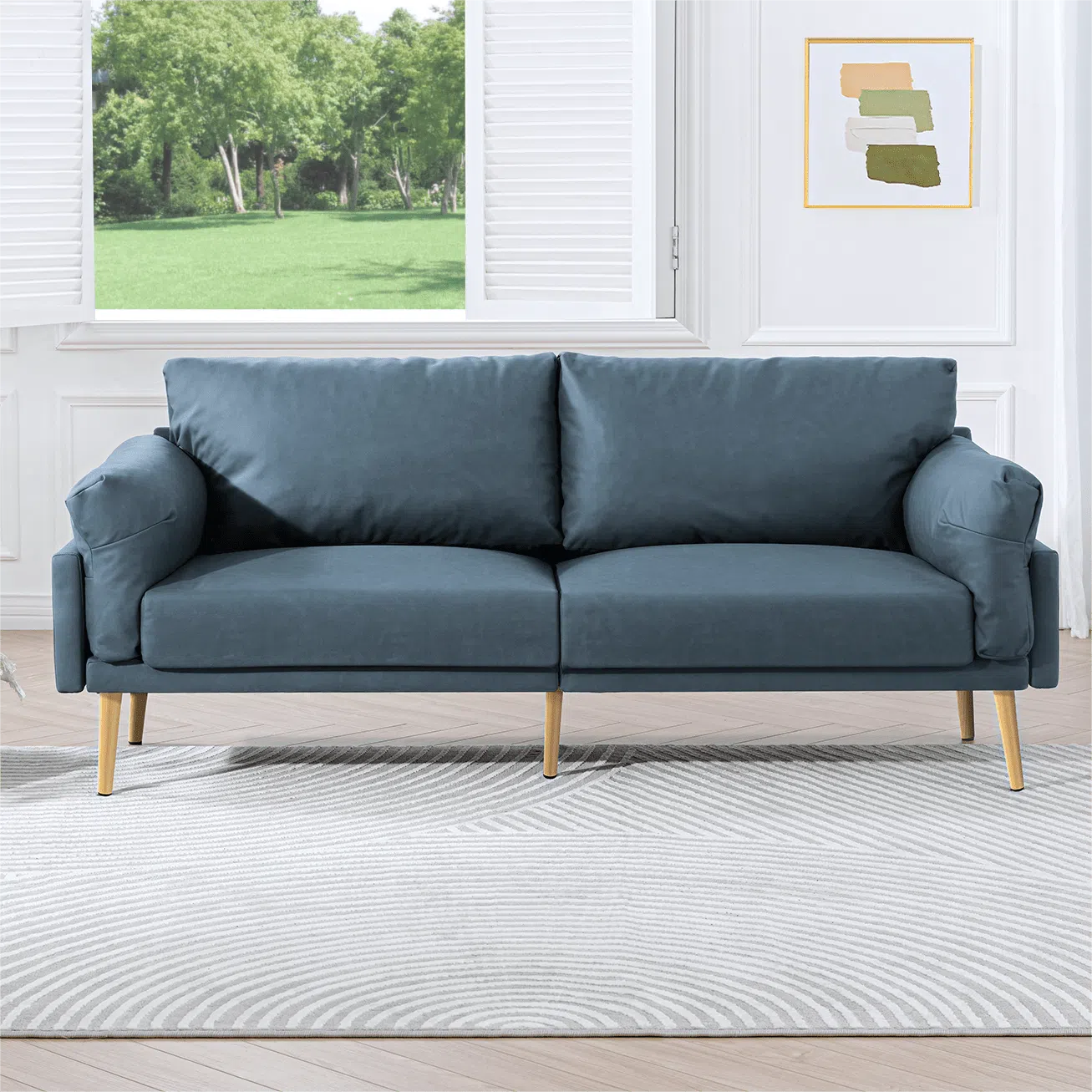 Brooklyn 2 Seater Polyester Sofa