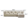 Eclipse 4 Seater L-Shape Polyester Sofa – White