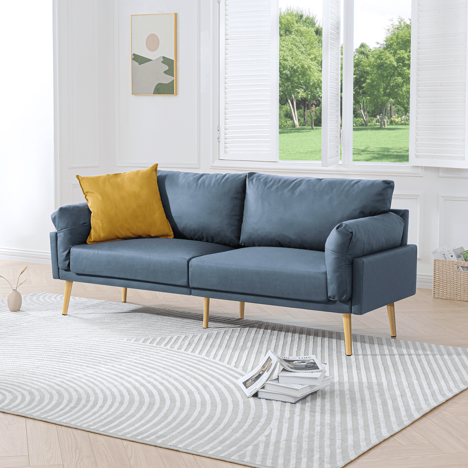 Brooklyn 2 Seater Polyester Sofa