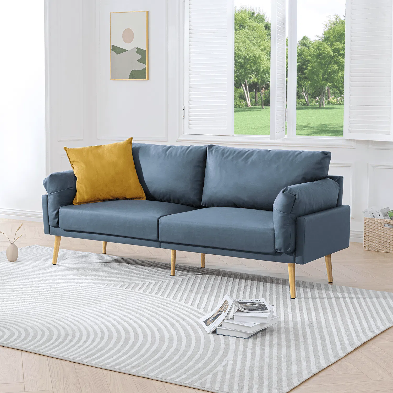 Brooklyn 2 Seater Polyester Sofa