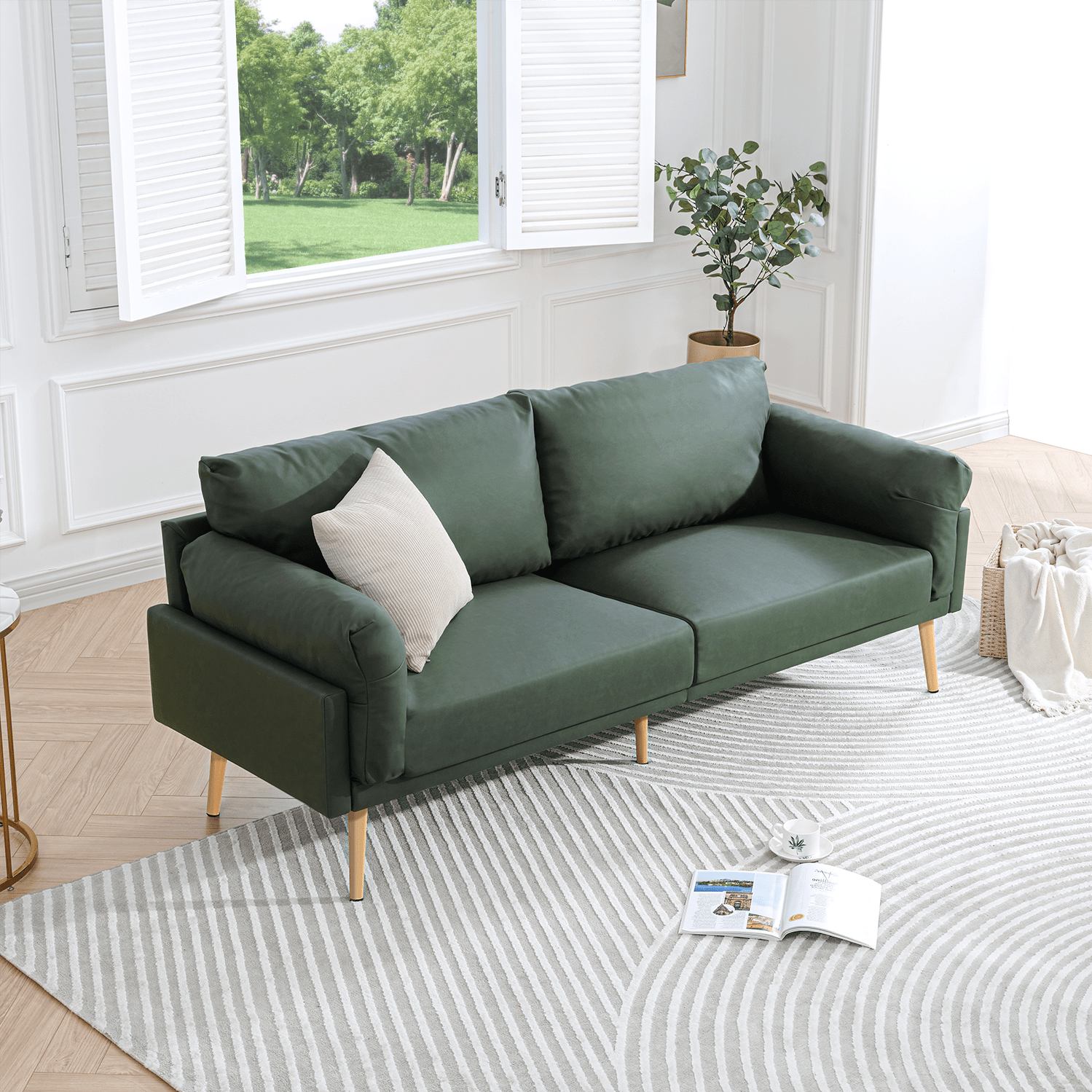 Brooklyn 2 Seater Polyester Sofa