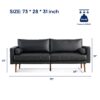 Brooklyn 2 Seater Leather Sofa