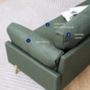 Brooklyn 2 Seater Polyester Sofa