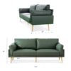 Brooklyn 2 Seater Polyester Sofa
