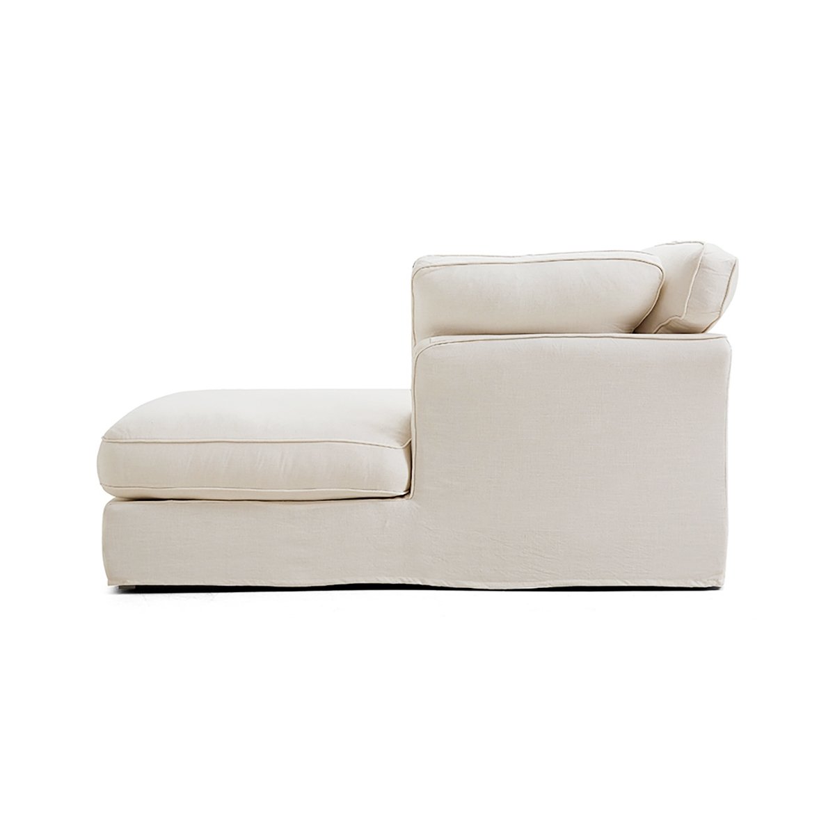 Eclipse 4 Seater L-Shape Polyester Sofa – White