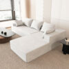 Annalisa 3 Seater L-Shape Velvet Sofa