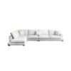 Spencer 4 Seater L-Shape Polyester Sofa – White