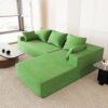 Annalisa 3 Seater L-Shape Velvet Sofa