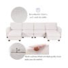 Cambridge 4 Seater U-Shape Polyester Sofa