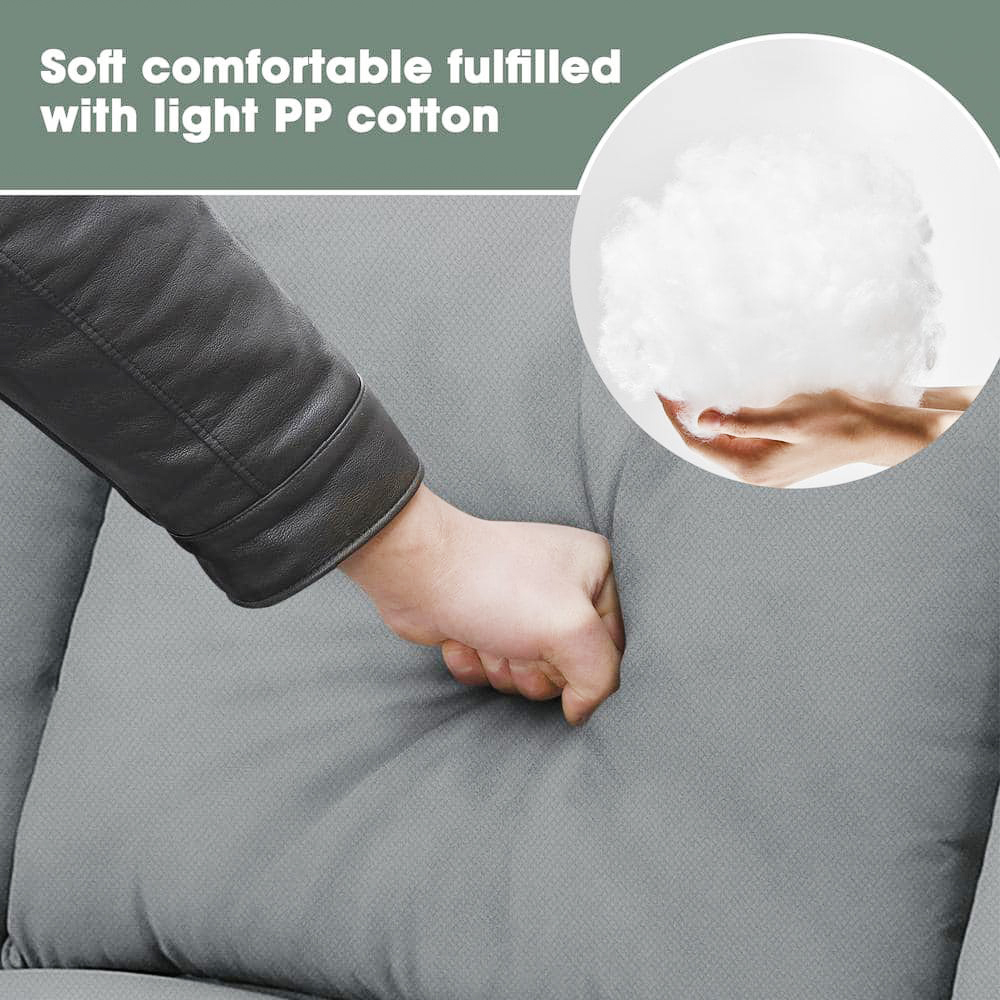 Adeline 6 Seater U-Shape Velvet Sofa – Grey