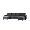 Cambridge 4 Seater U-Shape Polyester Sofa