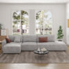 Costa Modular 4 Seater L-Shape Velvet Sofa