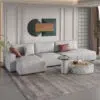 Costa Modular 4 Seater L-Shape Velvet Sofa