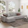 Costa Modular 4 Seater L-Shape Velvet Sofa