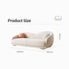 Jamaica Modular 3 Seater Velvet Sofa – Beige