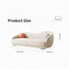 Jamaica Modular 3 Seater Velvet Sofa – Beige