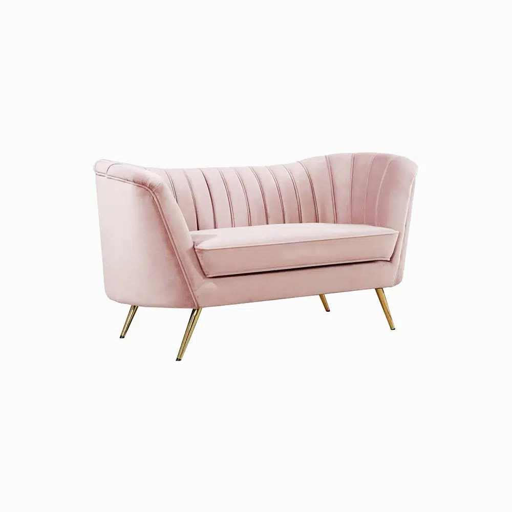 Torino 2 Seater Velvet Loveseat