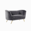 Torino 2 Seater Velvet Loveseat