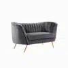Torino 2 Seater Velvet Loveseat
