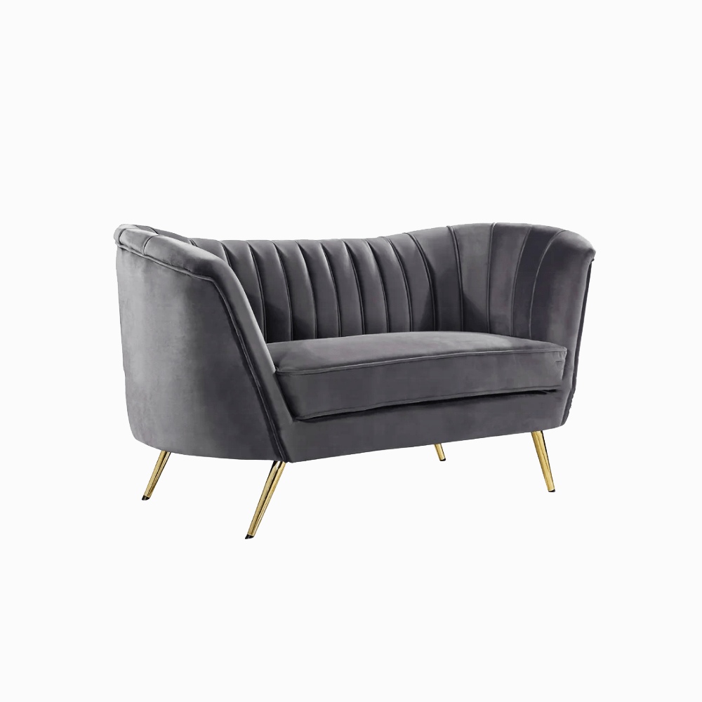 Torino 2 Seater Velvet Loveseat