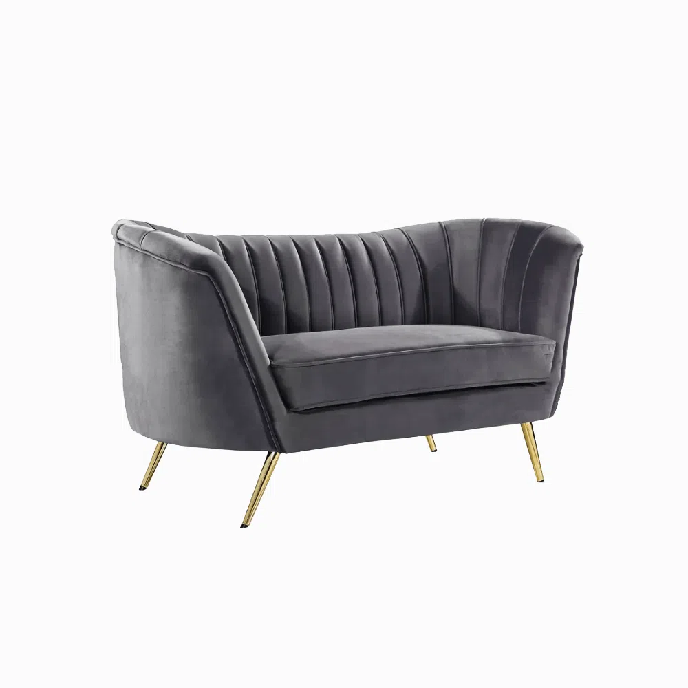 Torino 2 Seater Velvet Loveseat