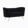 Torino 2 Seater Velvet Loveseat