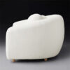 Rossi Lounge 3 Seater Fabric Sofa in White Color