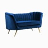 Torino 2 Seater Velvet Loveseat