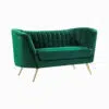 Torino 2 Seater Velvet Loveseat