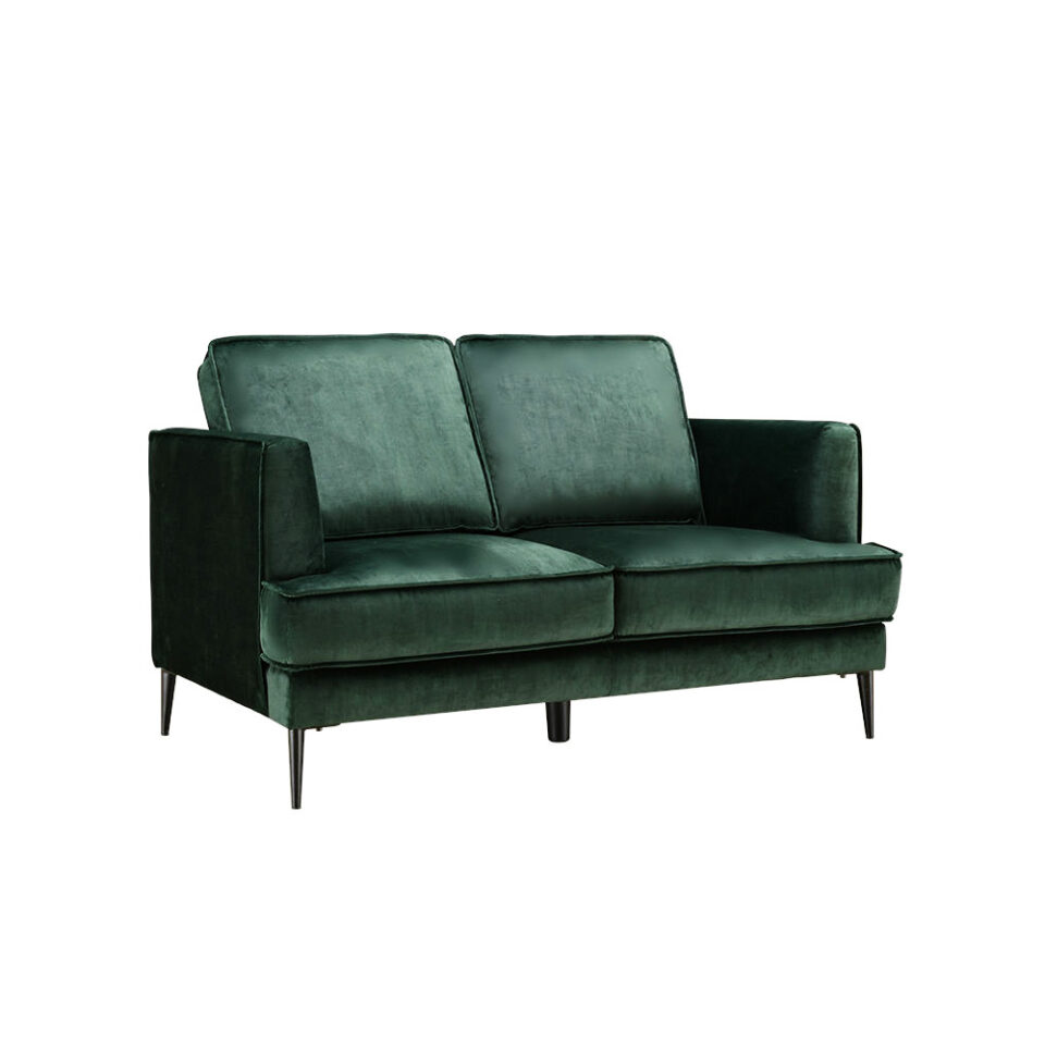 Marion 2 Seater Velvet Sofa – Green…