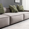 Serena 3 Seater L-Shape Velvet Sofa – Grey