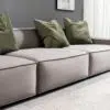 Serena 3 Seater L-Shape Velvet Sofa – Grey