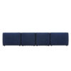 Gian 4 Seater L Shaped Velvet Sofa  – Blue
