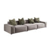 Serena 3 Seater L-Shape Velvet Sofa – Grey