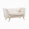 Torino 2 Seater Velvet Loveseat